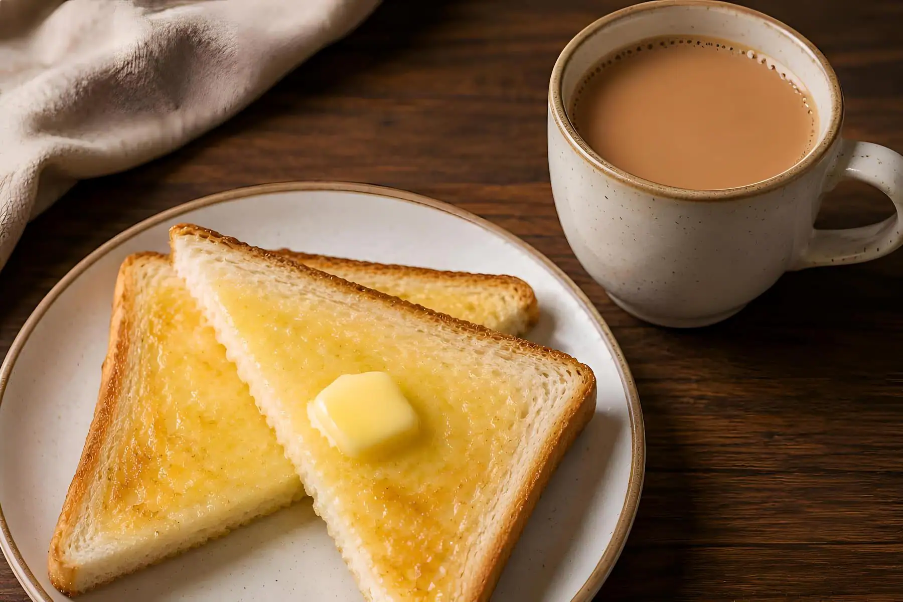 Butter Bread With Chai