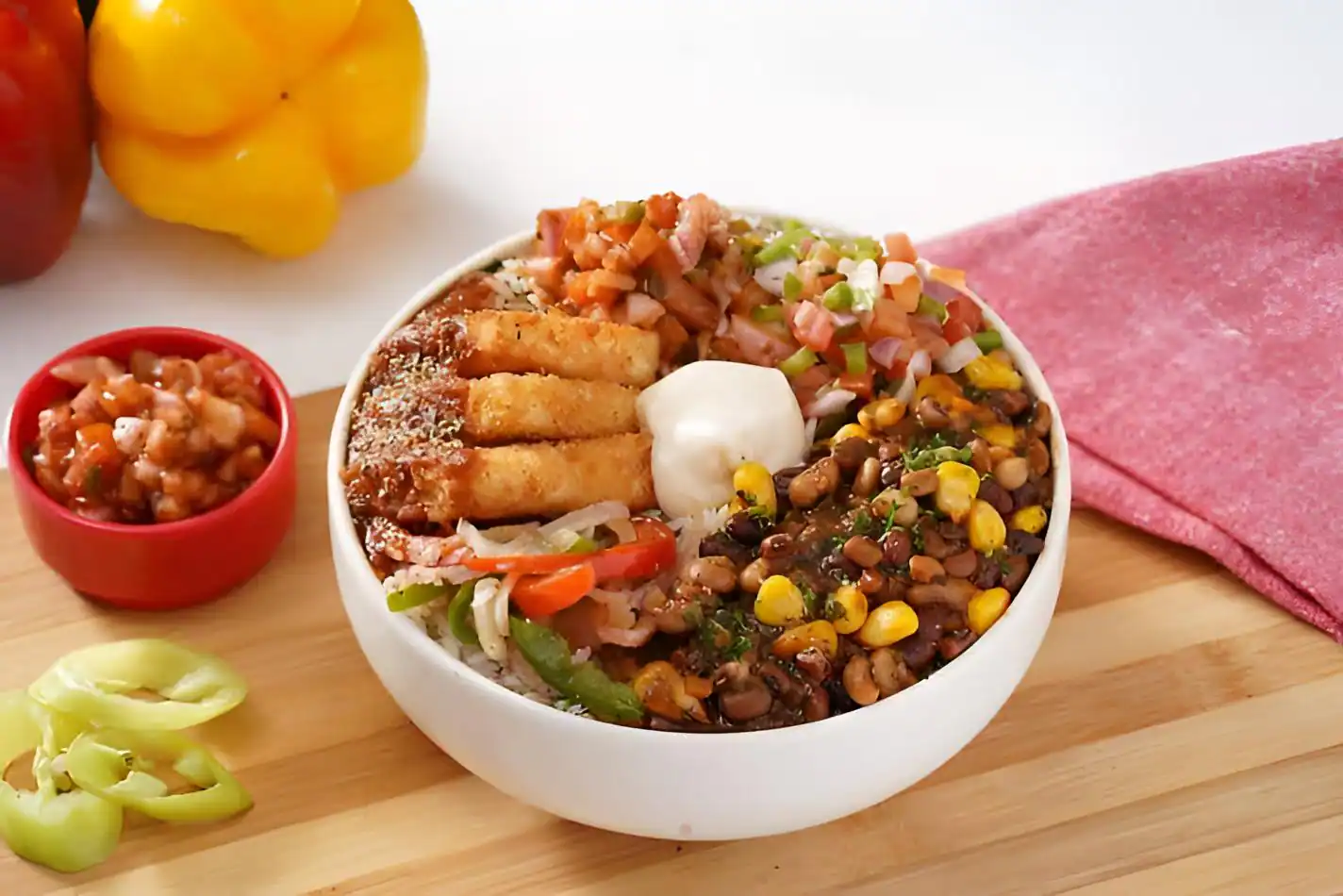 Cheesey Peppy Paneer Bowl