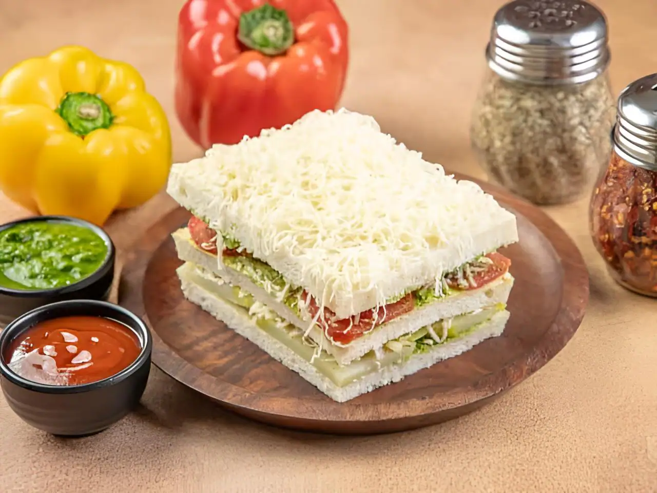 Veg Cheese Sandwich (3 Layer)