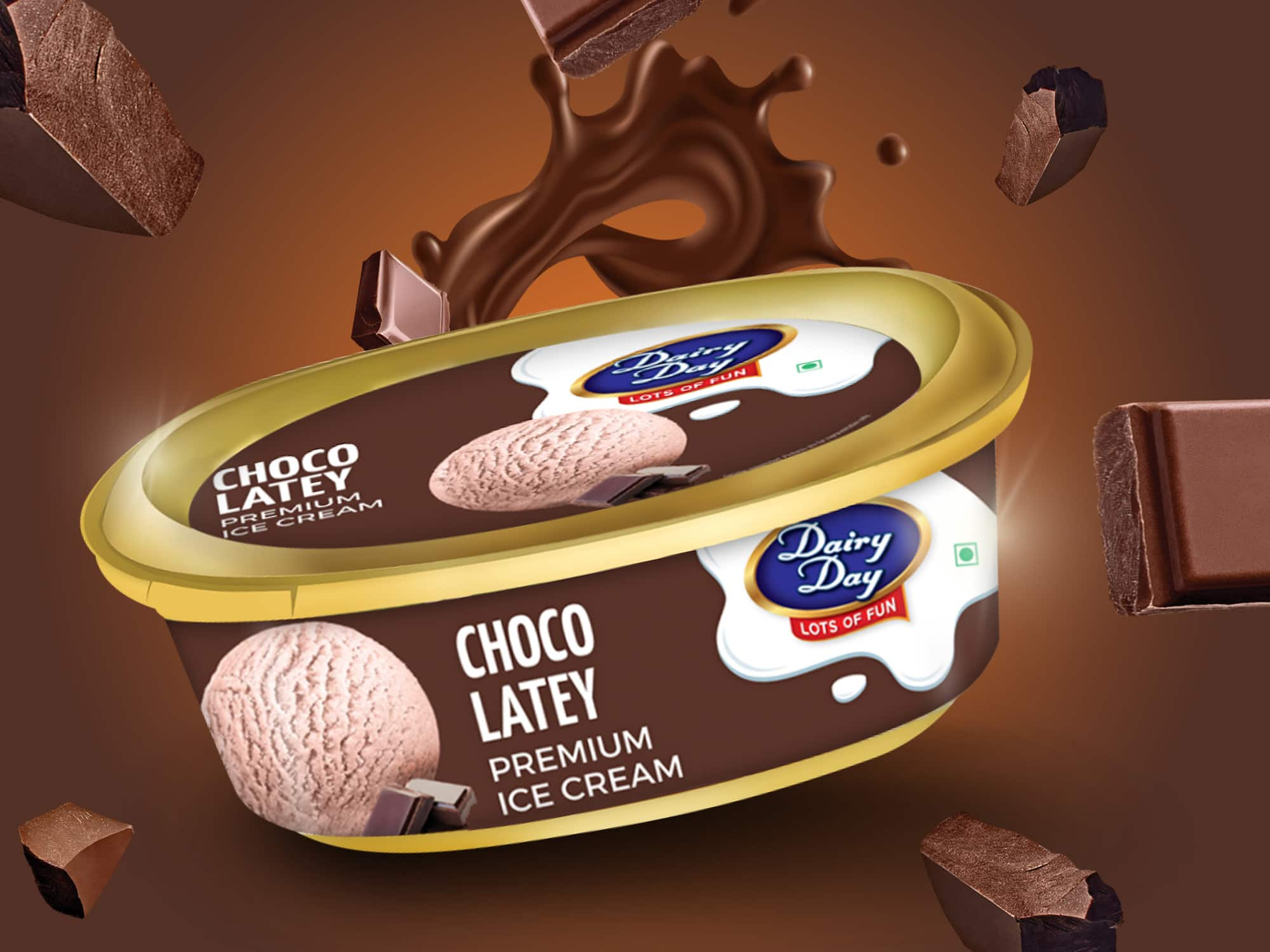 Buy Dairy Day Ice Cream Chocolate 500 Ml Box Online at the Best