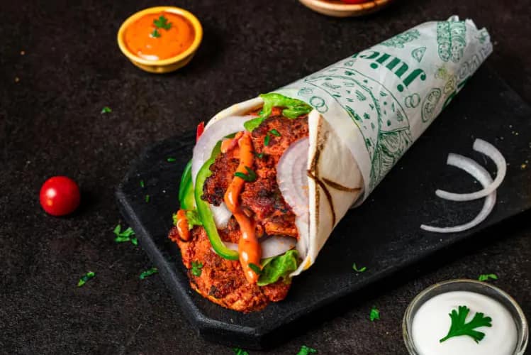 New Standard Afgani Chicken Shawarma Roll