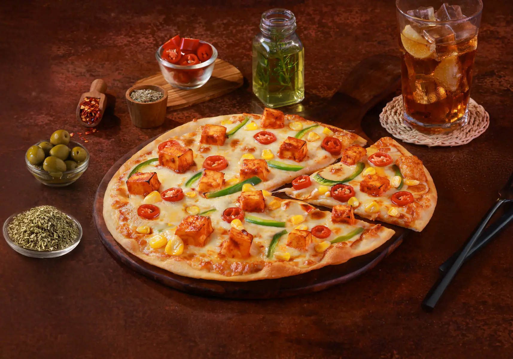 Peri Peri Paneer Pizza [7" Regular]