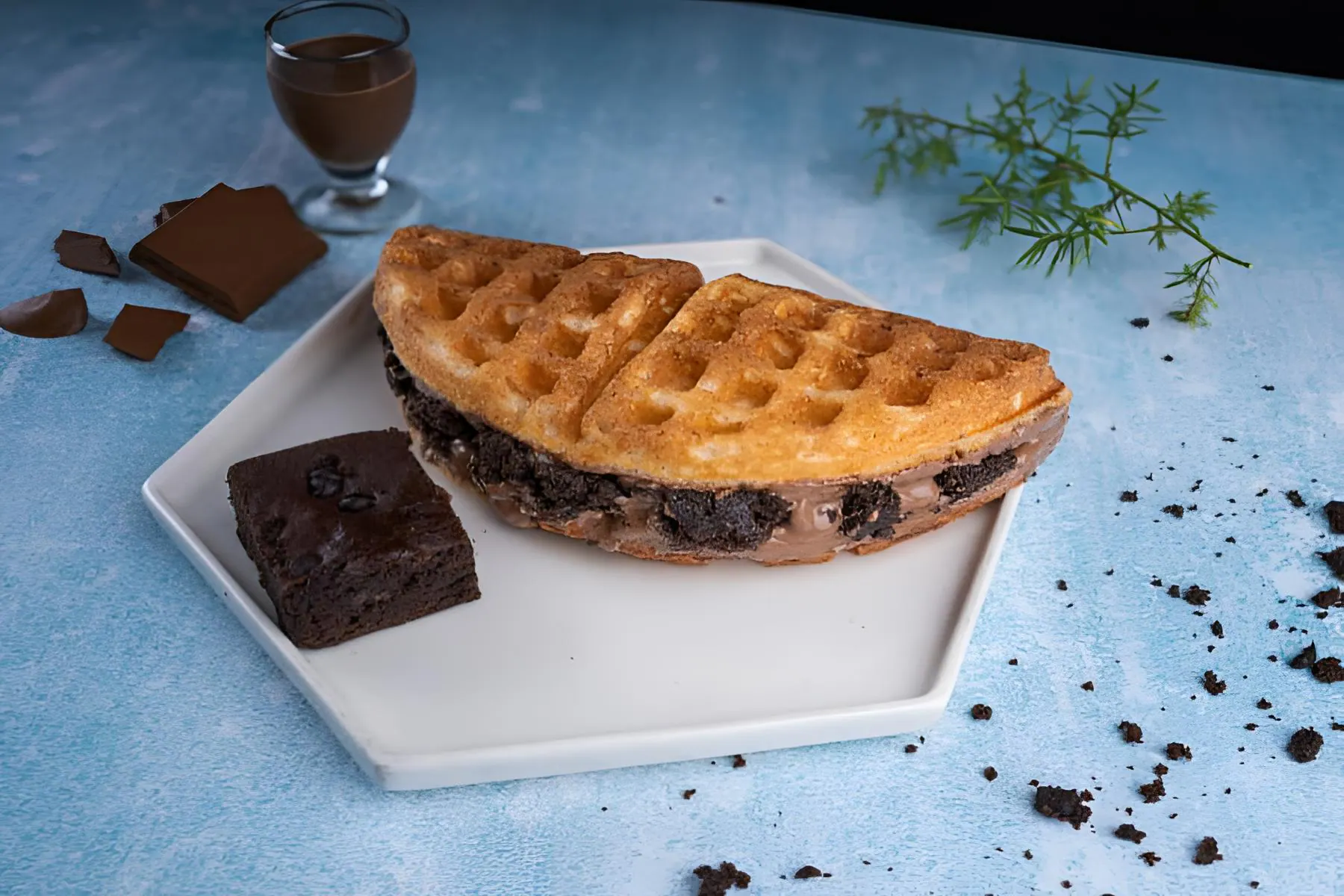 Brownie Blast Waffle Sandwich