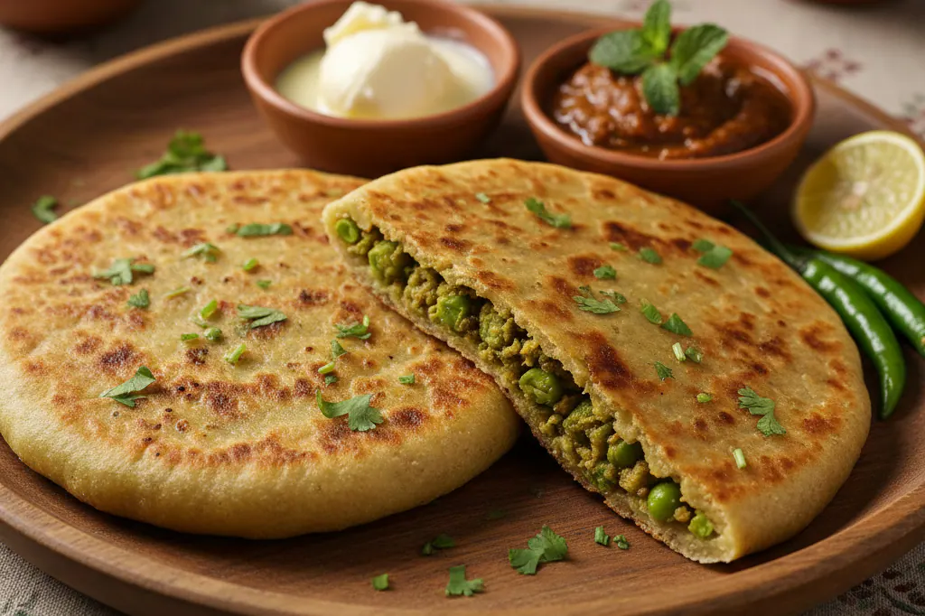 Matar Paratha [2 Full Pieces]