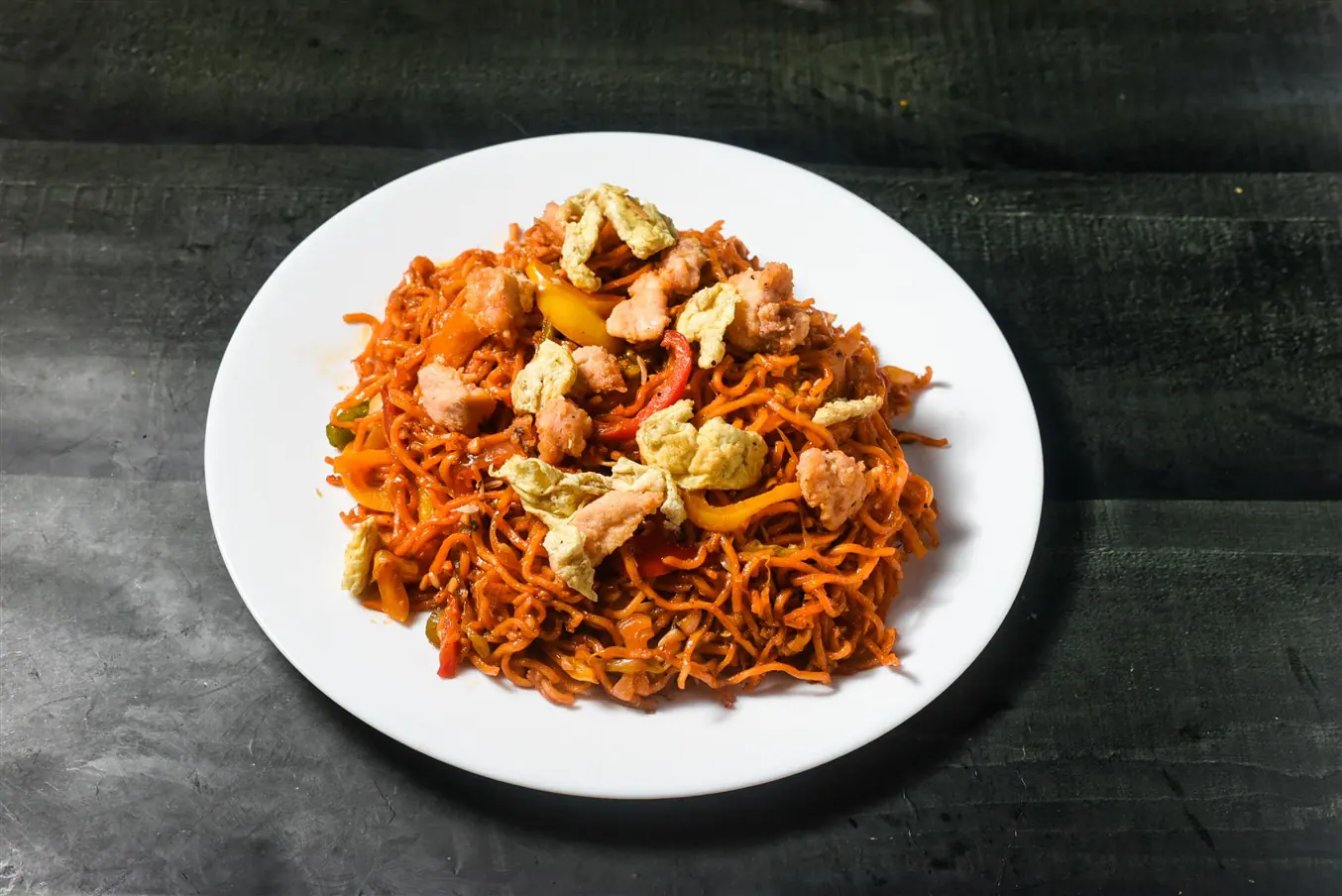 Egg Chicken Garlic Noodles