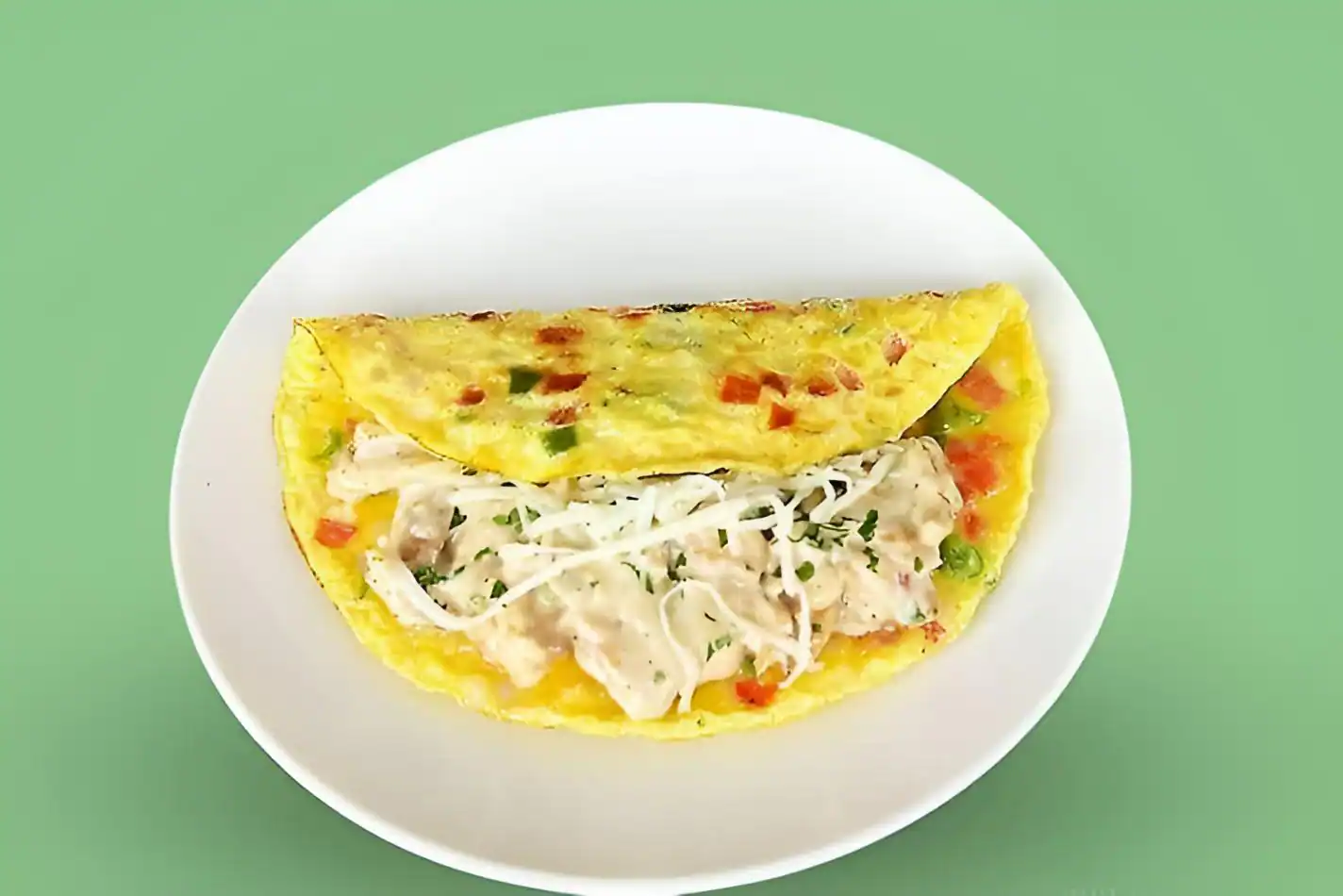 Creamy Chicken Omelette