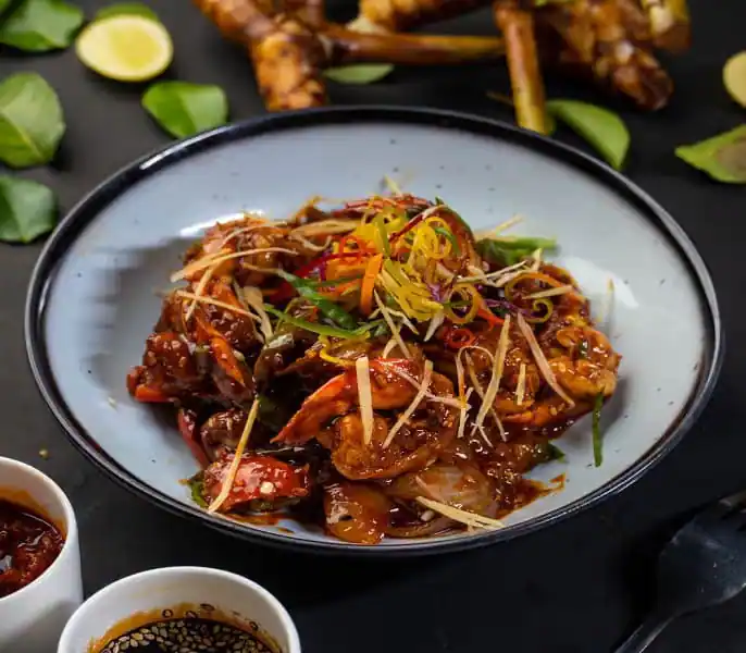 Prawns Herb Chilli Bean