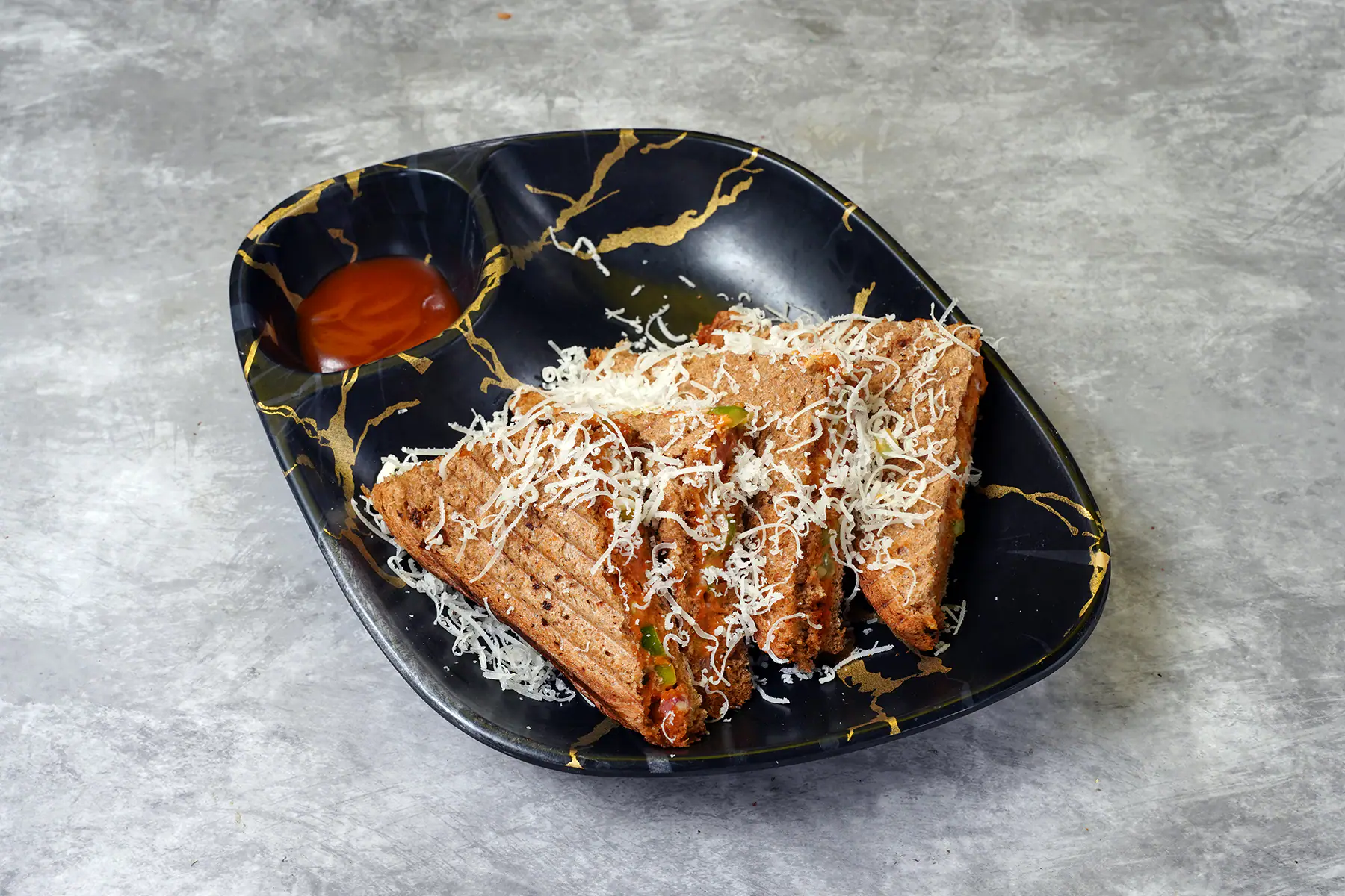 Veg Grilled Brown Bread Sandwich
