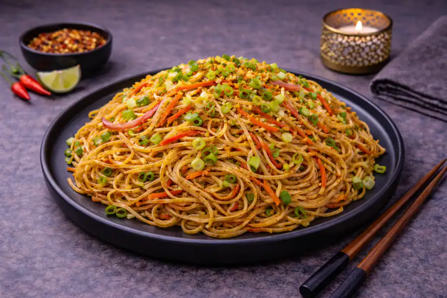 Veg Chilli Garlic Noodles