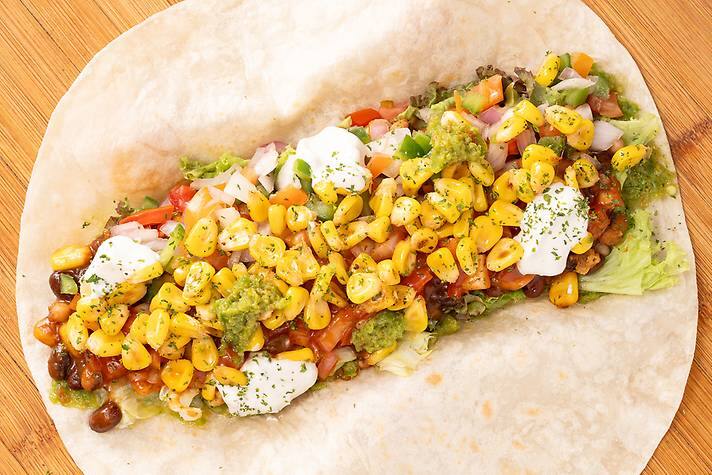 Fajita Veggie Corn Buritto Wrap