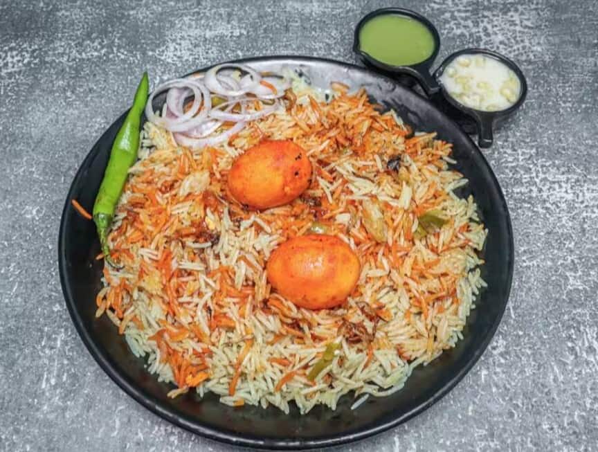 Hyderabadi Egg Dum Biryani
