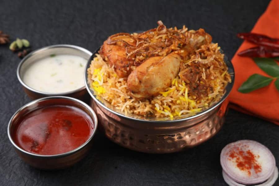 Handi Biryani, Cooking Handi for Hyderabadi Dum Biryani Heavy