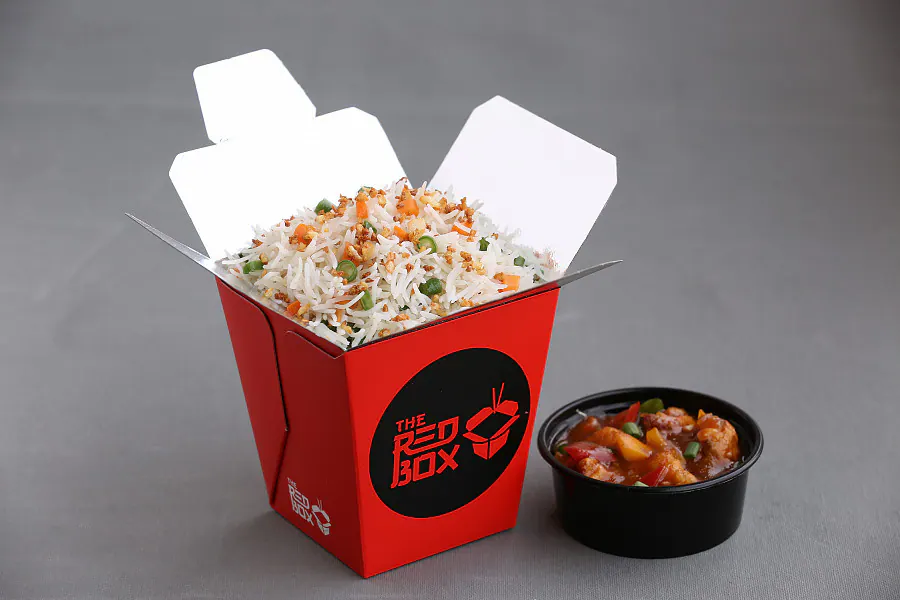 Vegetable Burnt Garlic Fried Rice + Chilli Cauliflower (Gravy).C1