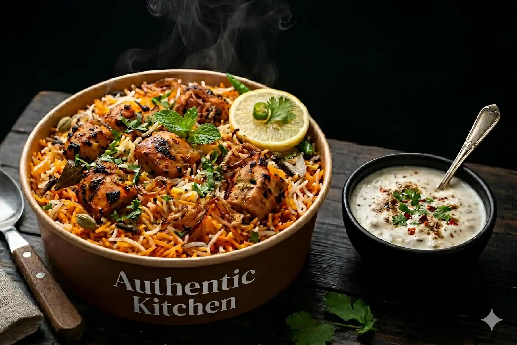 Dum Chicken Tikka Biryani