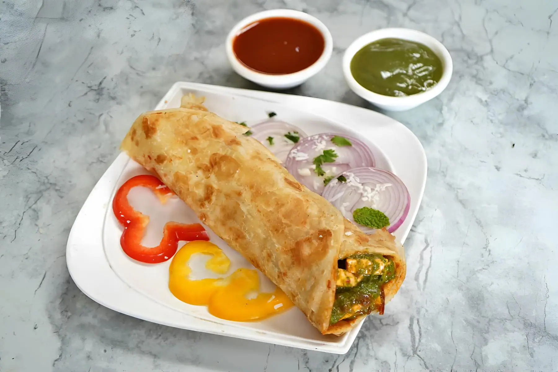 Paneer Mint Mayo Roll