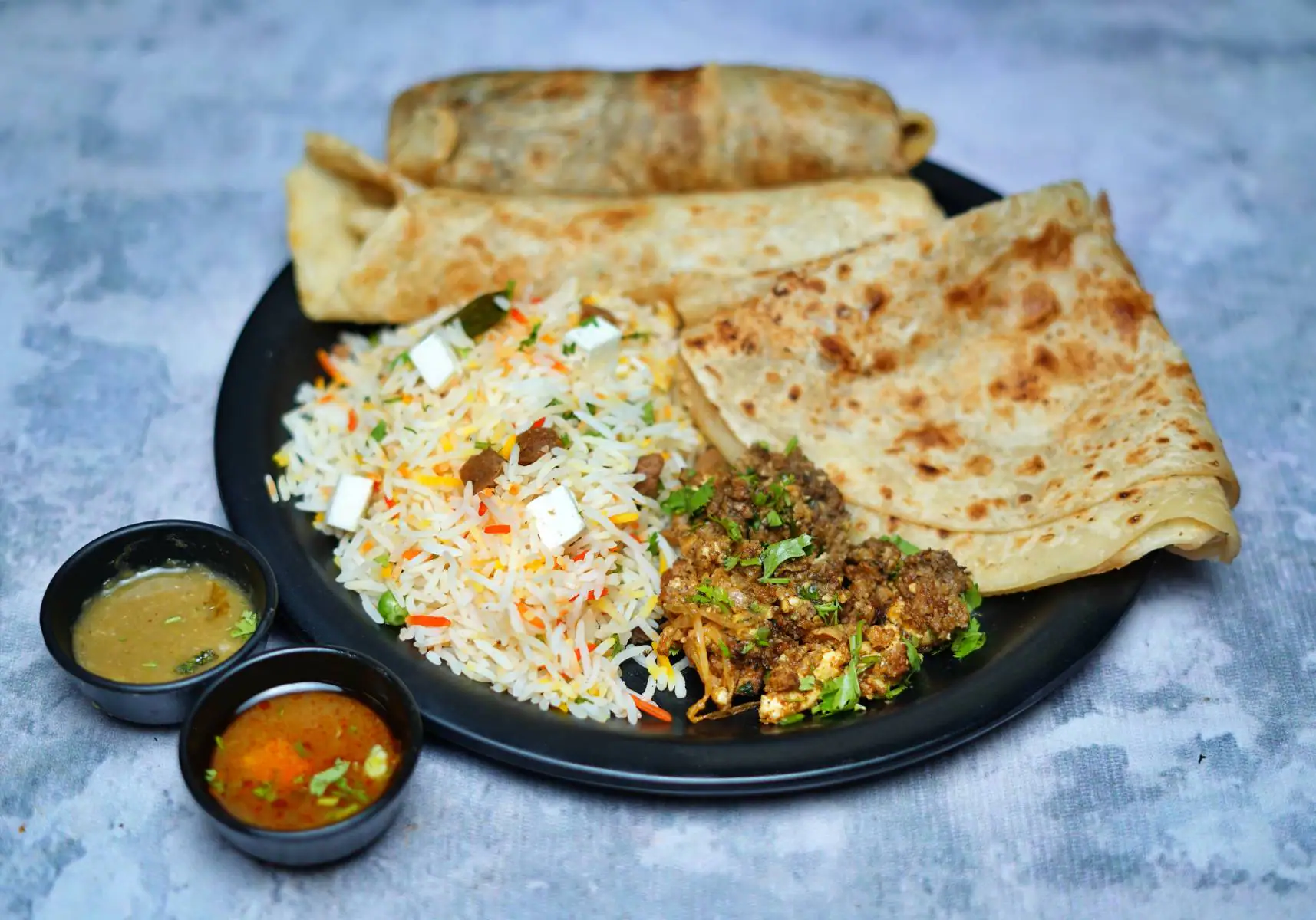 Krishna Veg Kabab Paratha