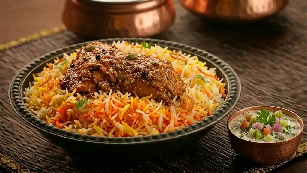 Chicken Dumpukht Raan Biryani