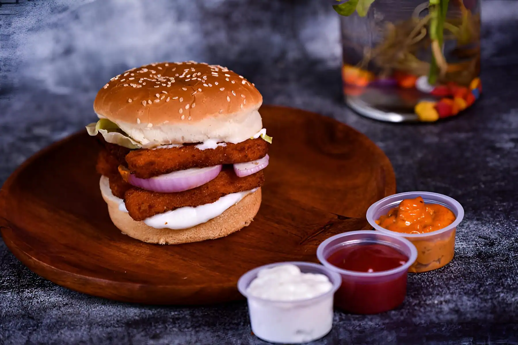 Crispy Fish Burger.