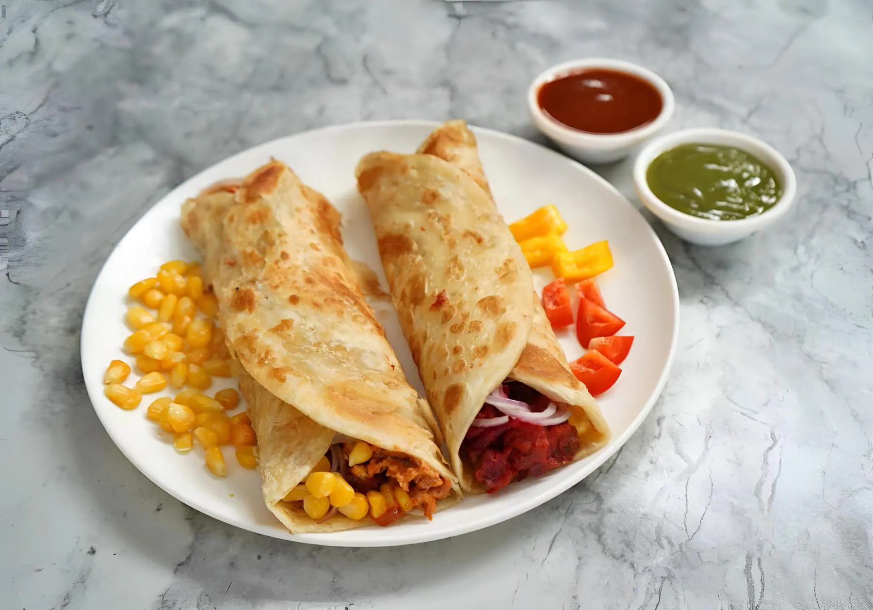 Mixed Veg Roll With Cheese Corn Roll