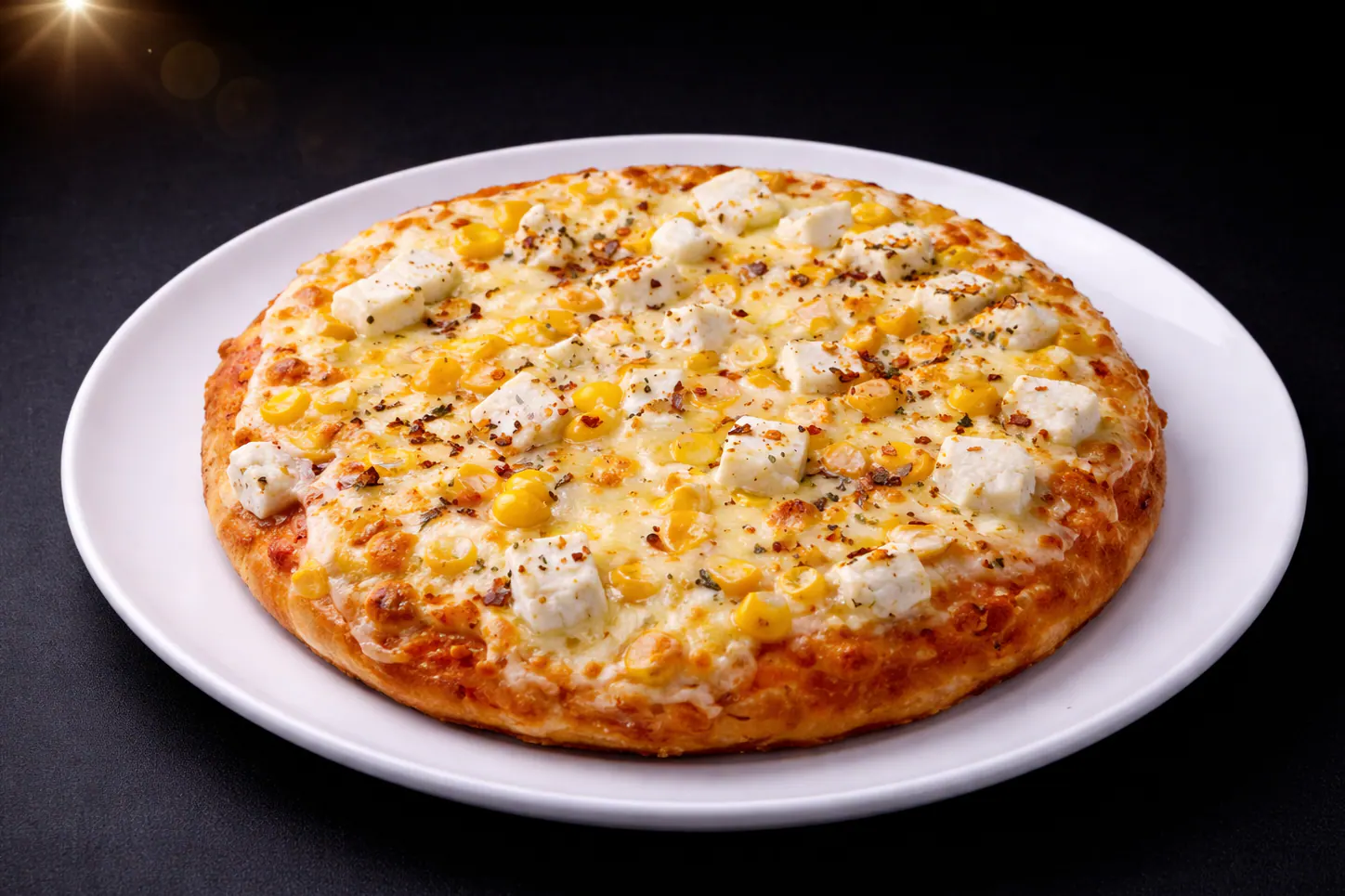 Golden Paneer Corn Pizza