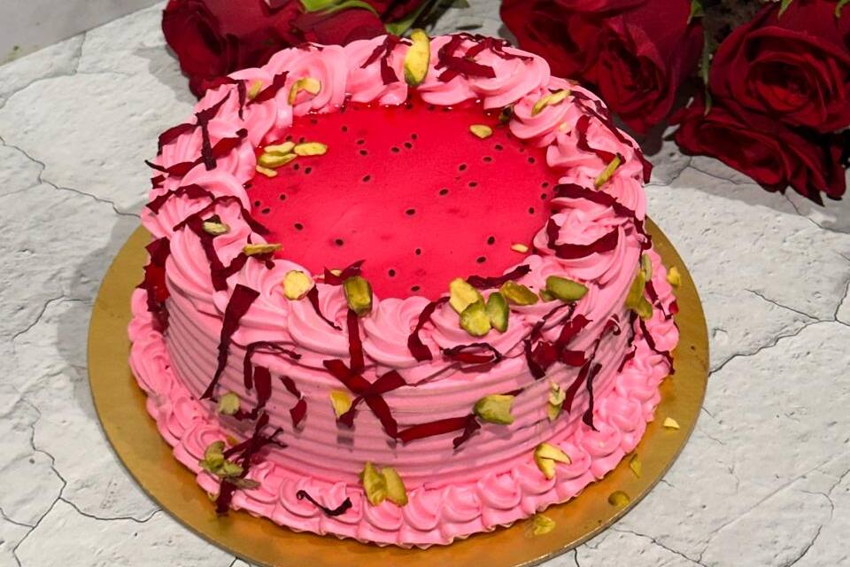 Rose Falooda cake in Jar - YouTube
