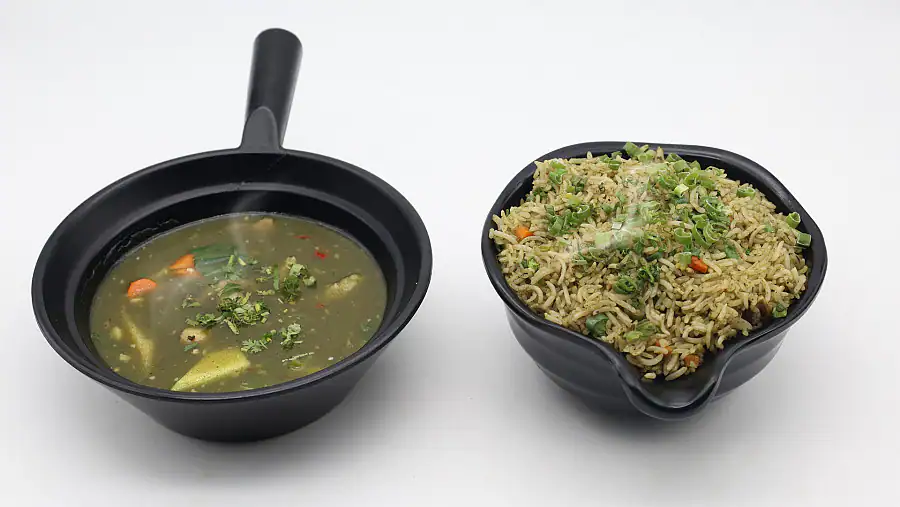 Veg Coriander Pot Rice