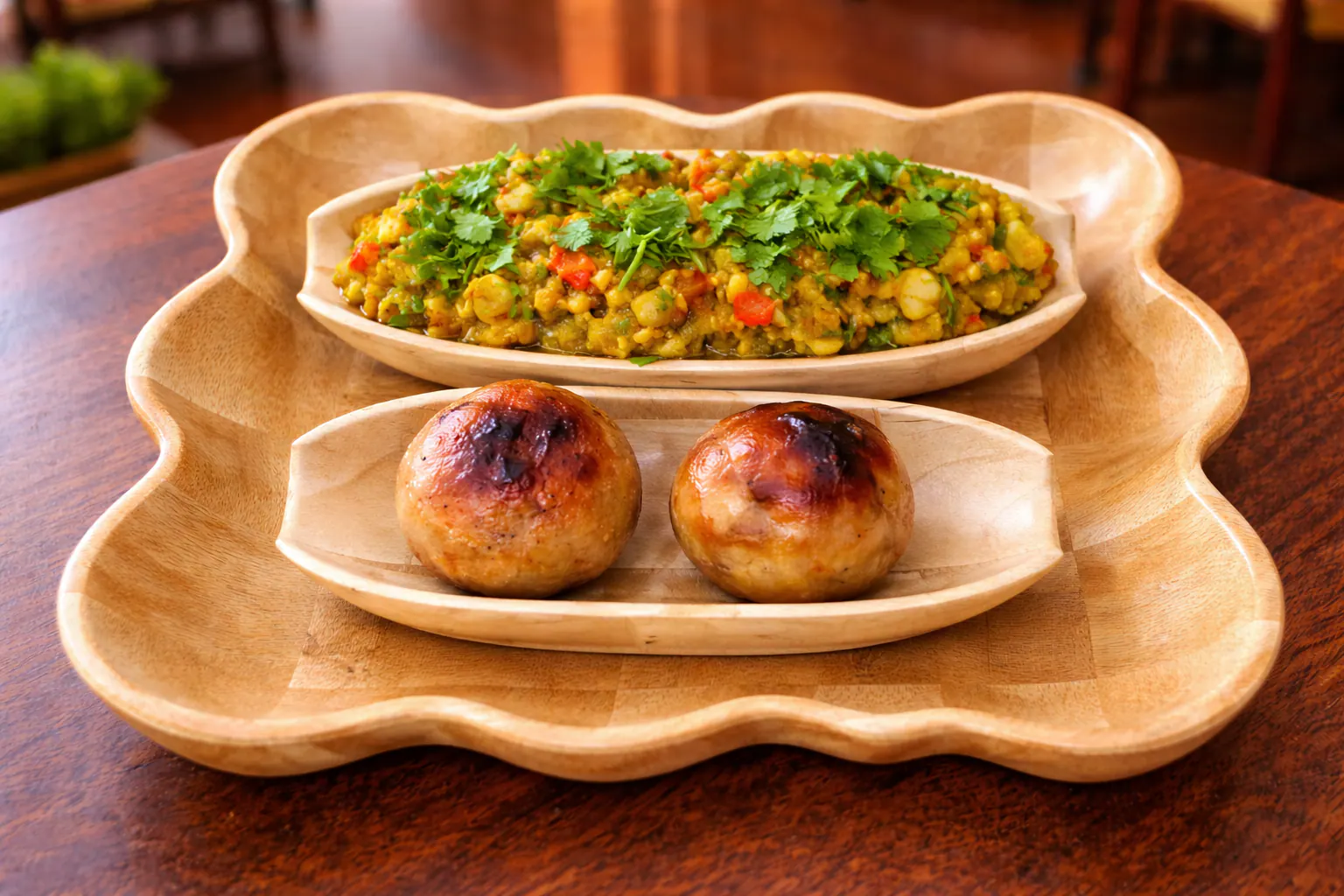 Desi Ghee Litti Duo With Aloo Chokha