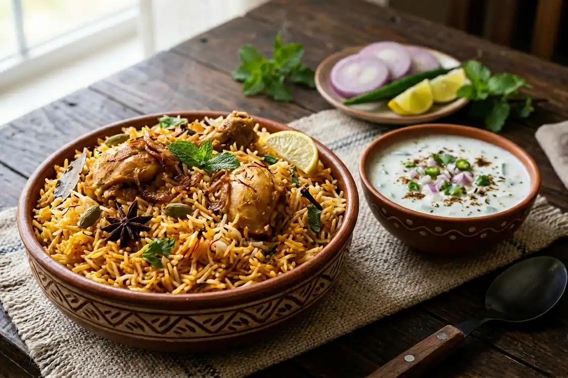 Spicy Dum Chicken Biryani