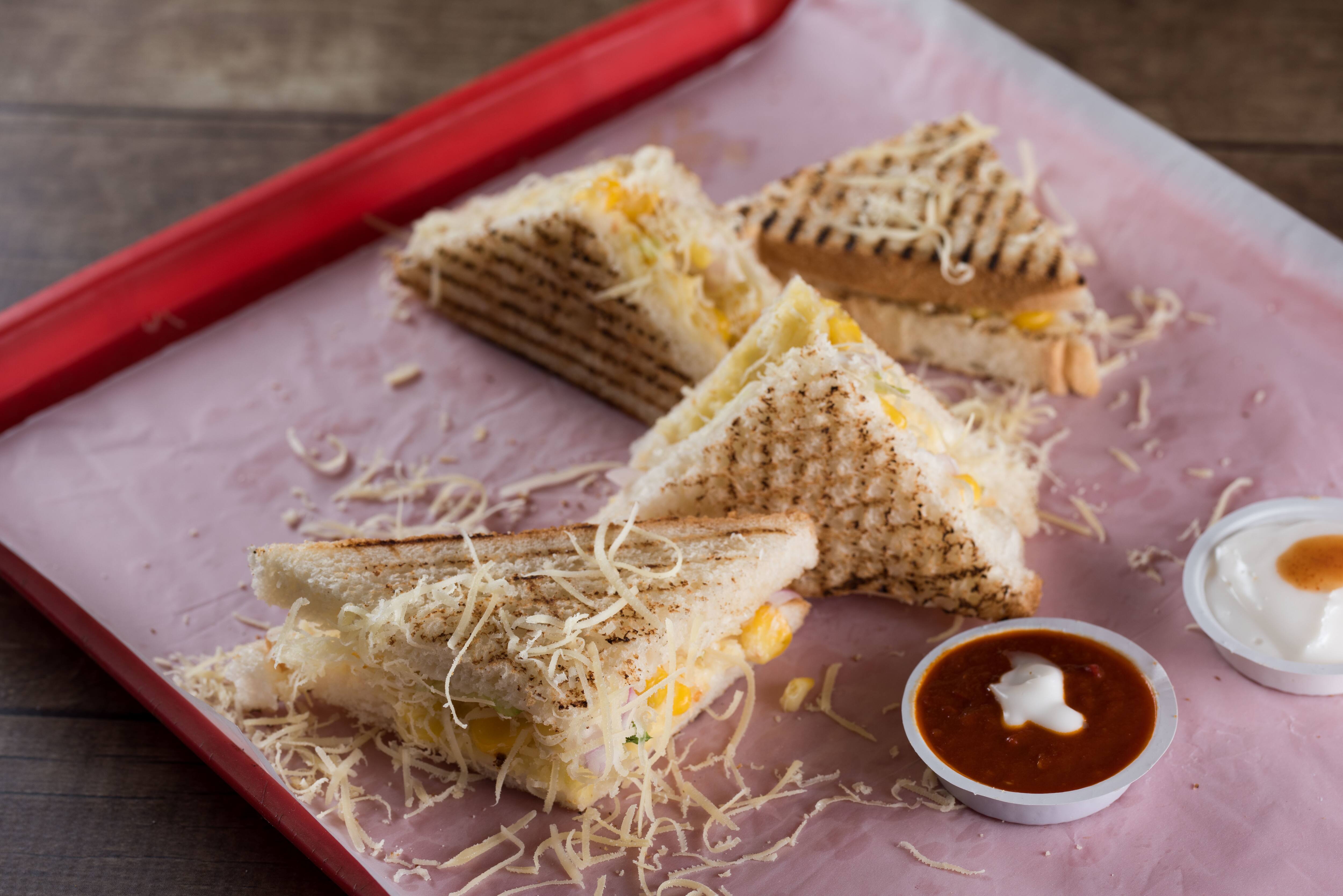 Corn Cheese Sandwich