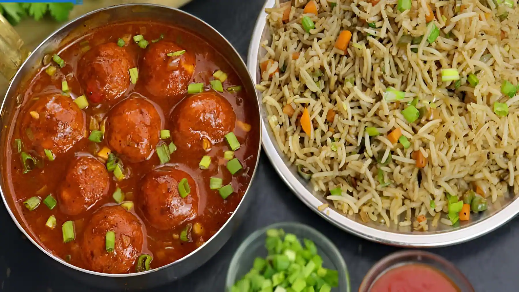 Veg Manchurian + Fried Rice