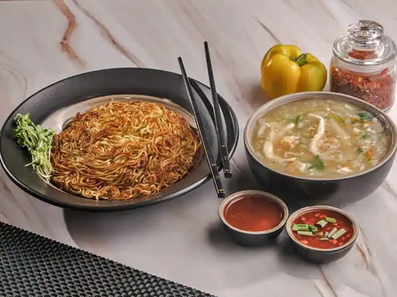 Prawns Cantonese Pan Fried Noodles