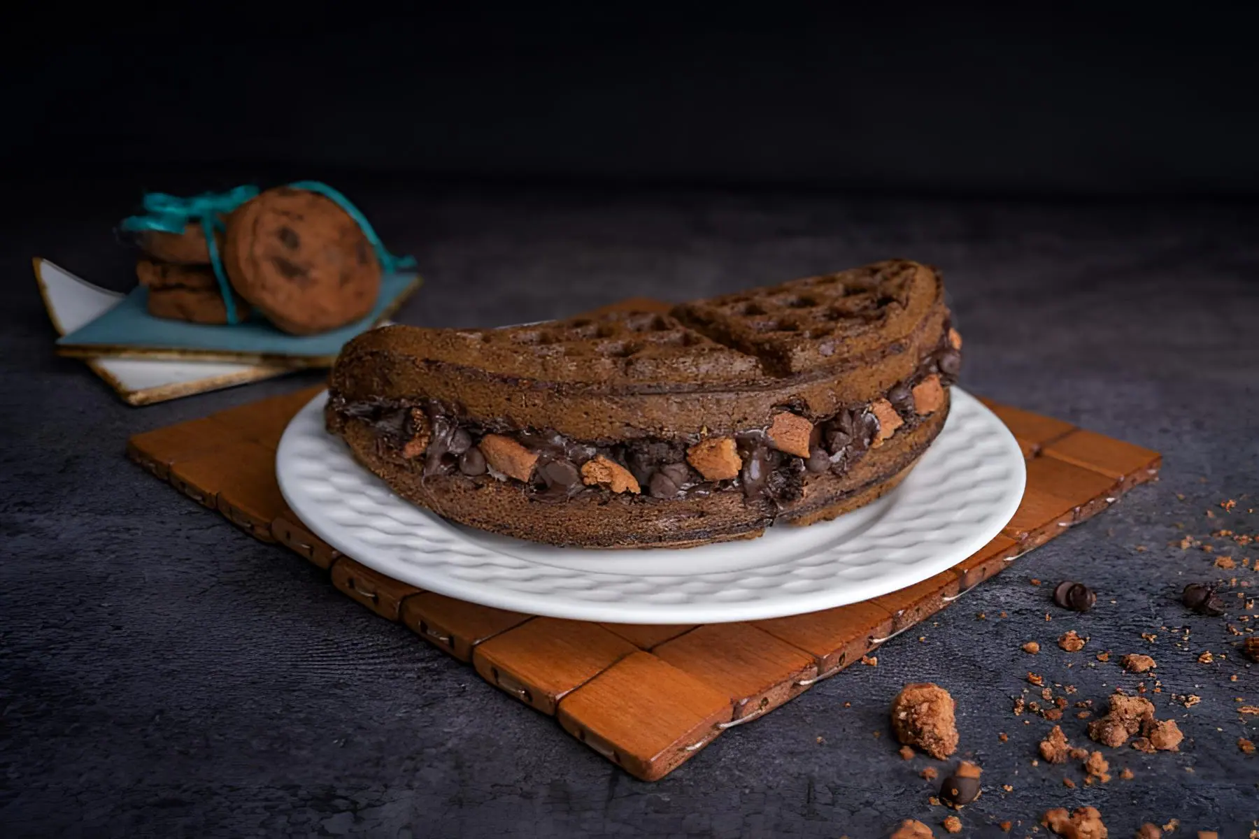 Chocochips & Cookies Waffle Sandwich