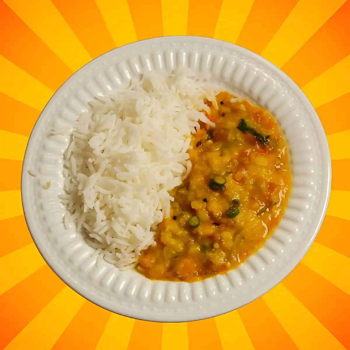 Dal Tadka With Rice