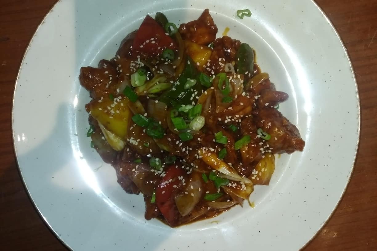 Chilli Chicken Dry [8 Pieces]