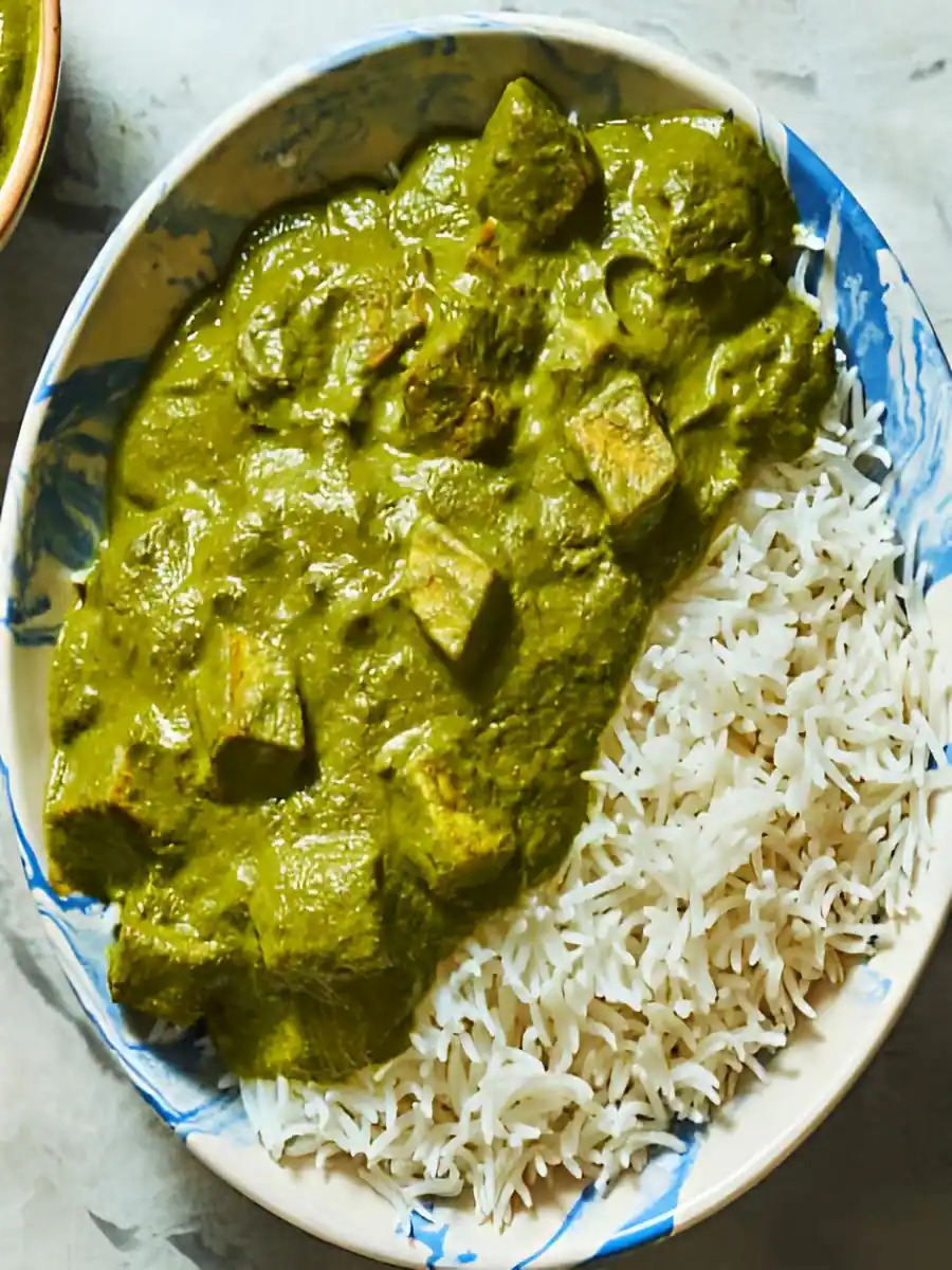 Palak Paneer With Rice