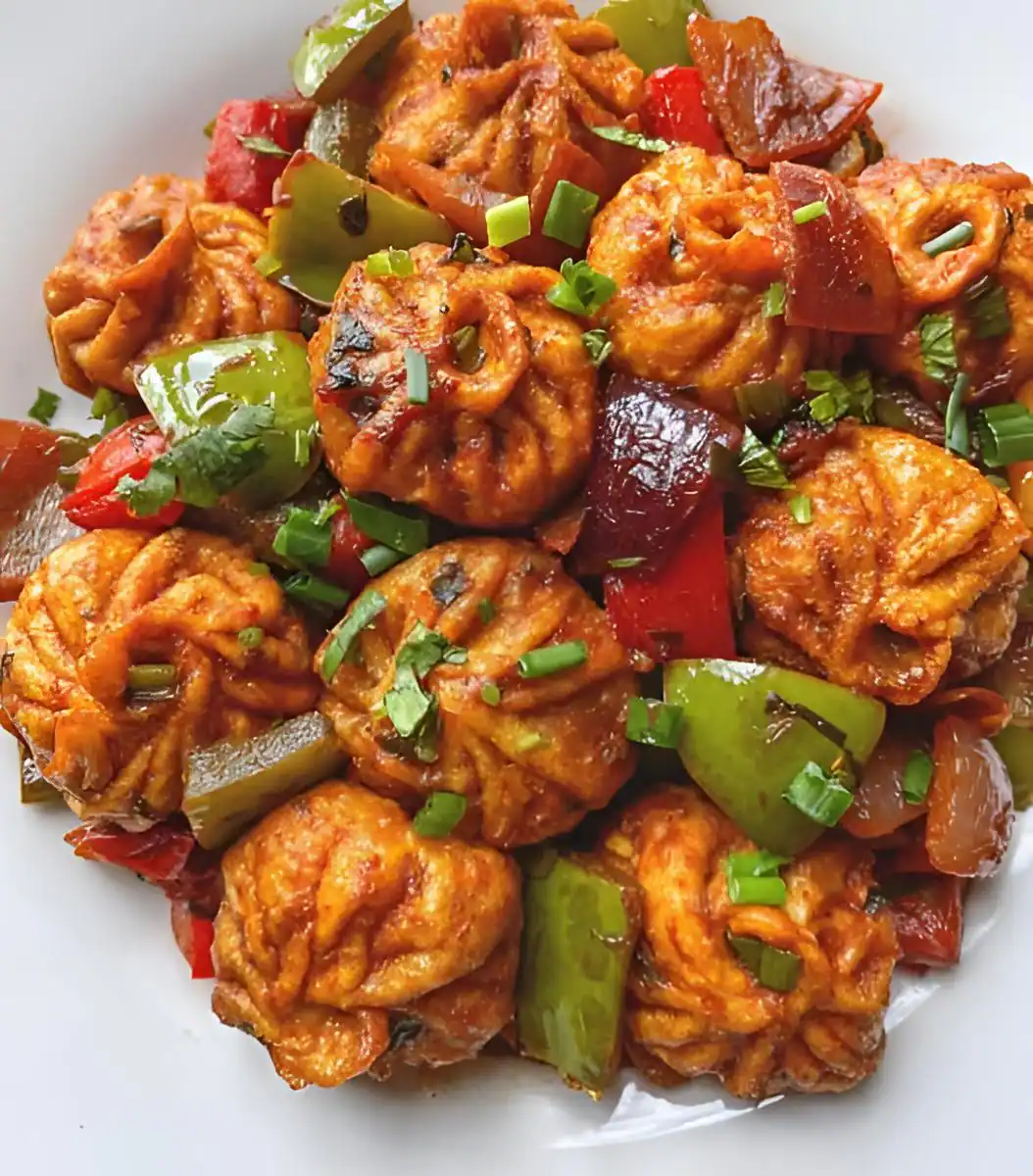 Chilli Veg Momos(8pcs)