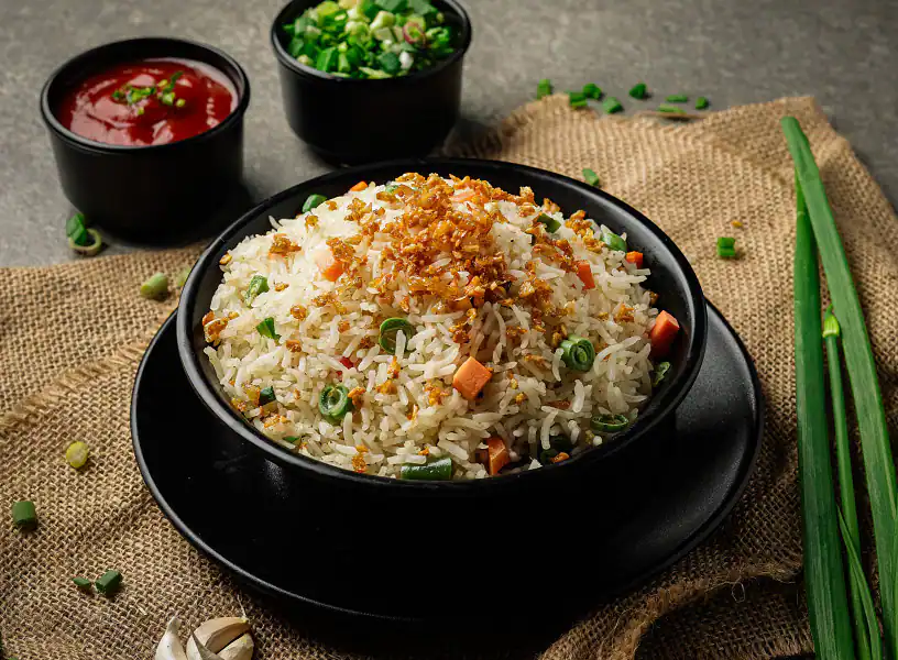 Veg Burnt Garlic Rice