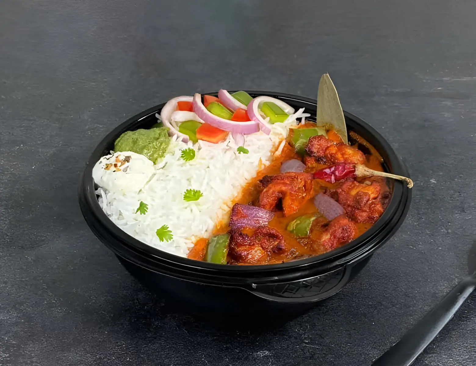 Kadhai Chicken With Rice
