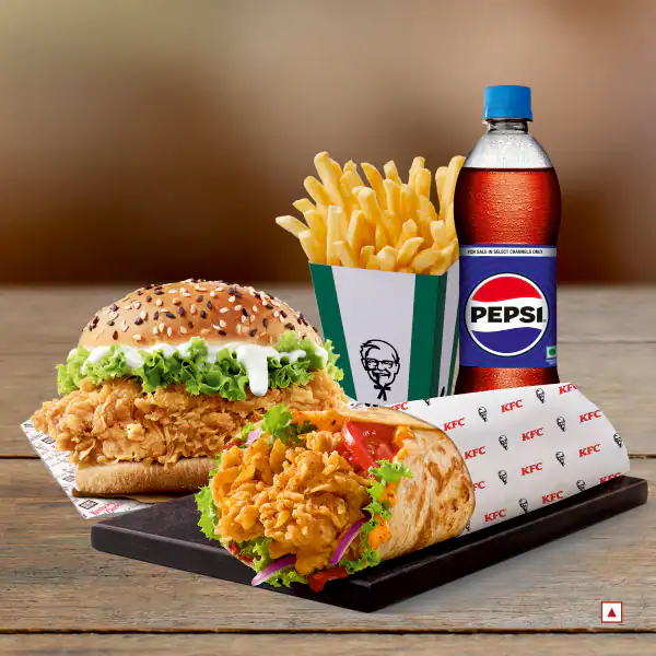 Thai Spicy Roll & Zinger Chicken Meal