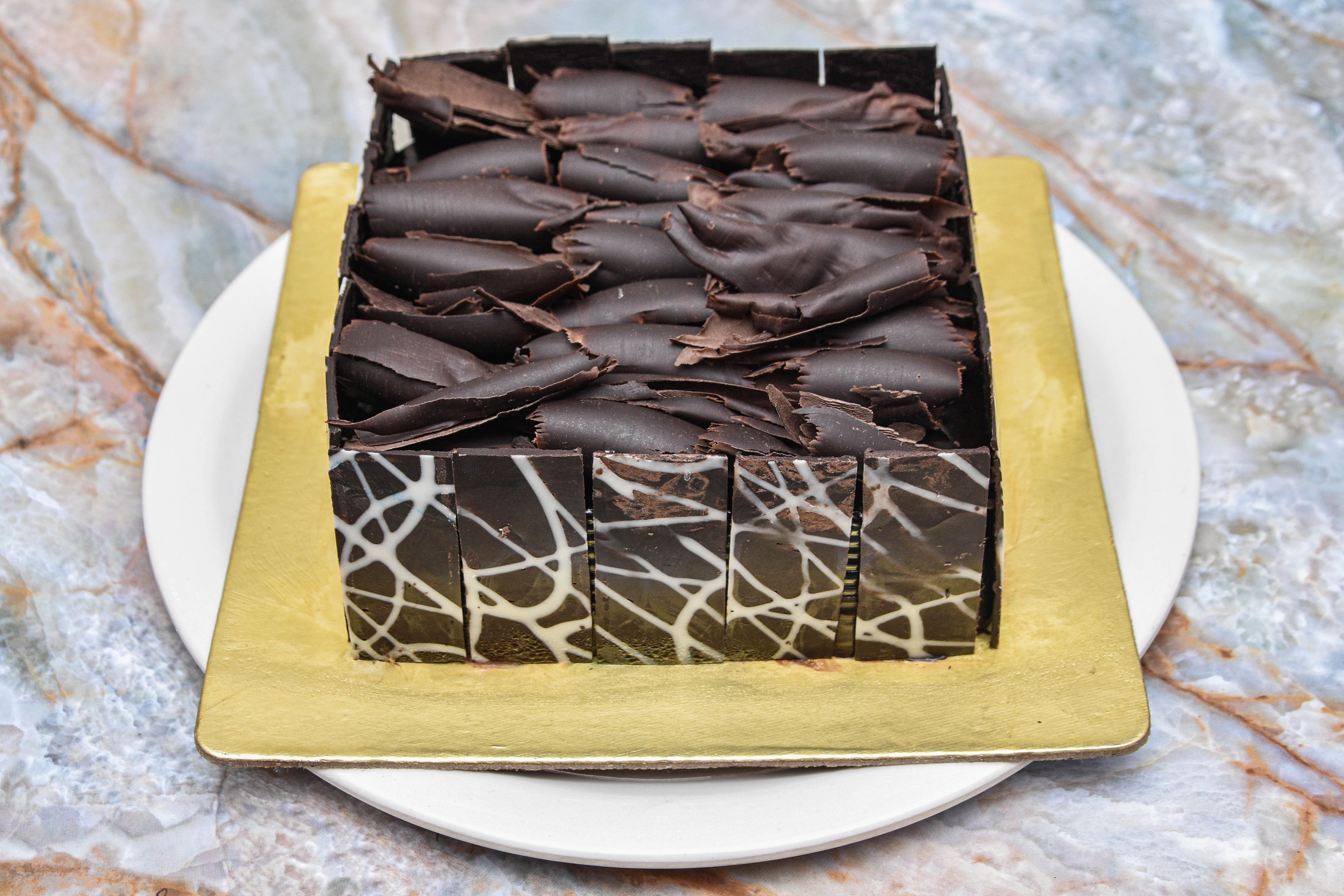 Chocolate and Vanilla Sponge Two Tiered Birthday Cake