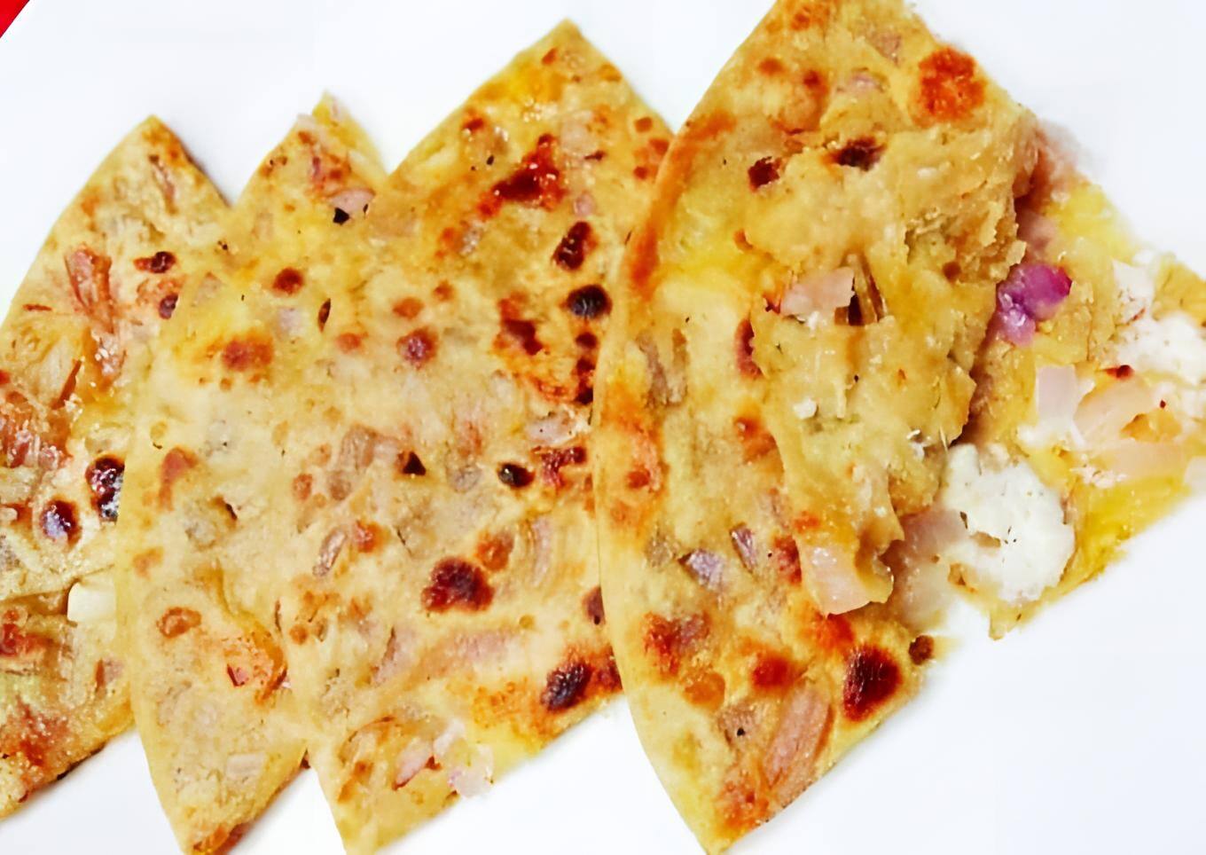 Paneer Onion Paratha