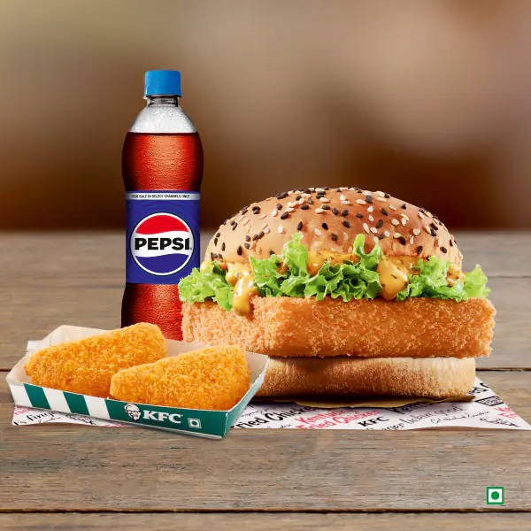 Paneer Zinger & Veg Patty Meal