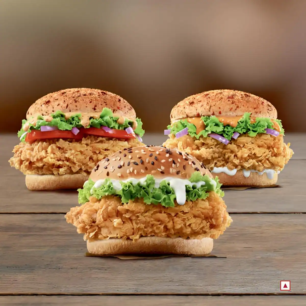 Trio Zinger Chicken Burgers Deal