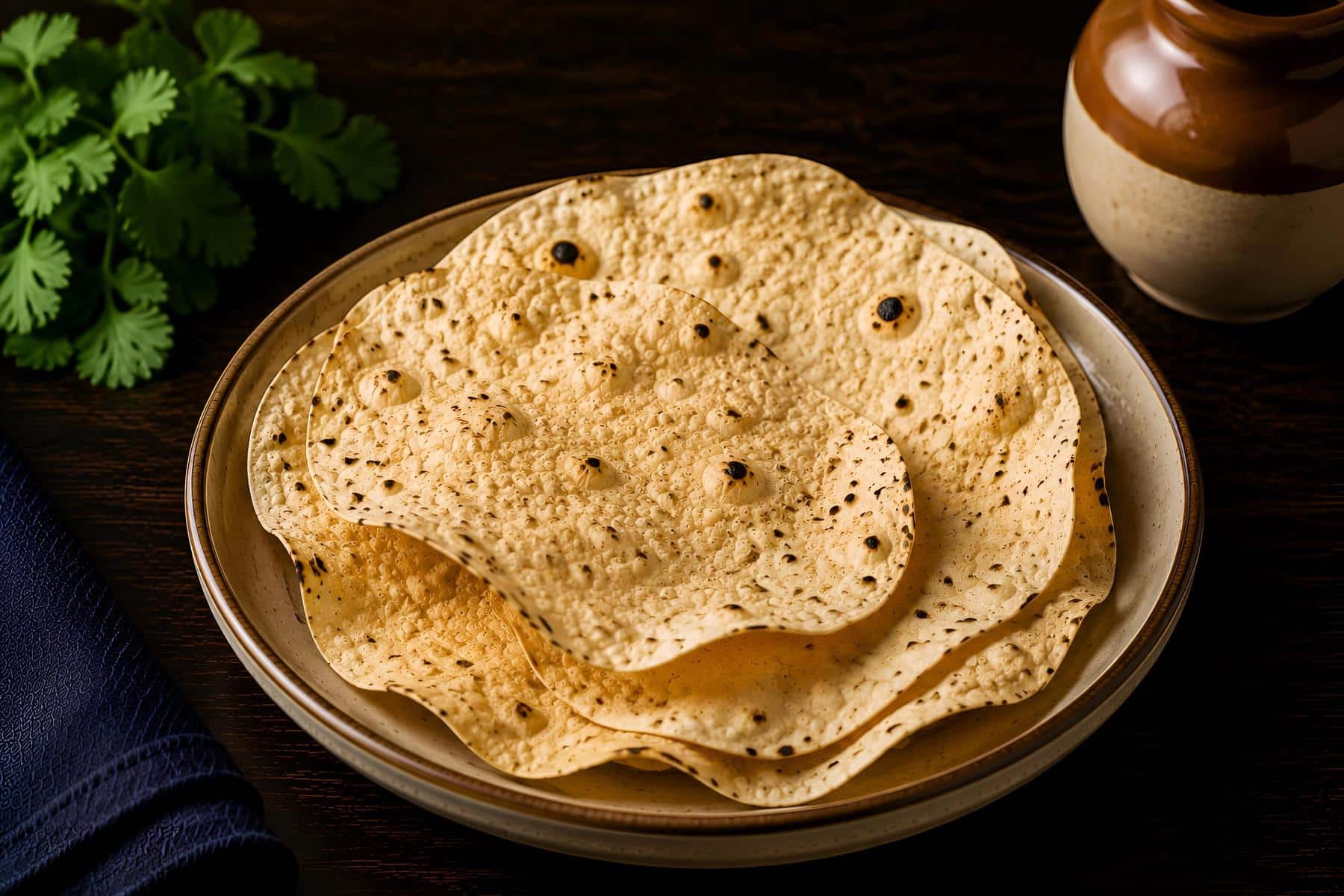 Roasted Papad