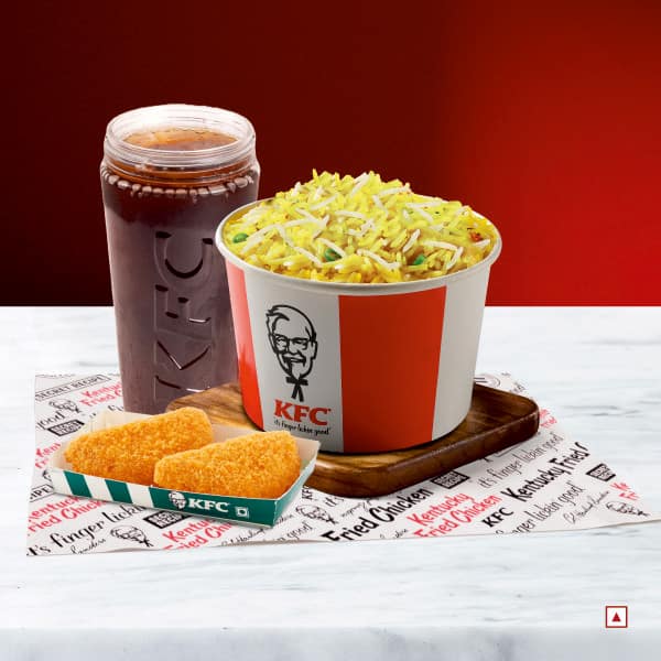 Veg Rice & Patty Duo meal