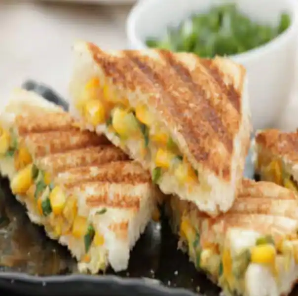 Corn Capsicum Grill Sandwich