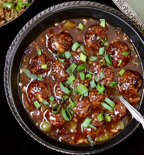 Veg Manchurian ( Gravy )