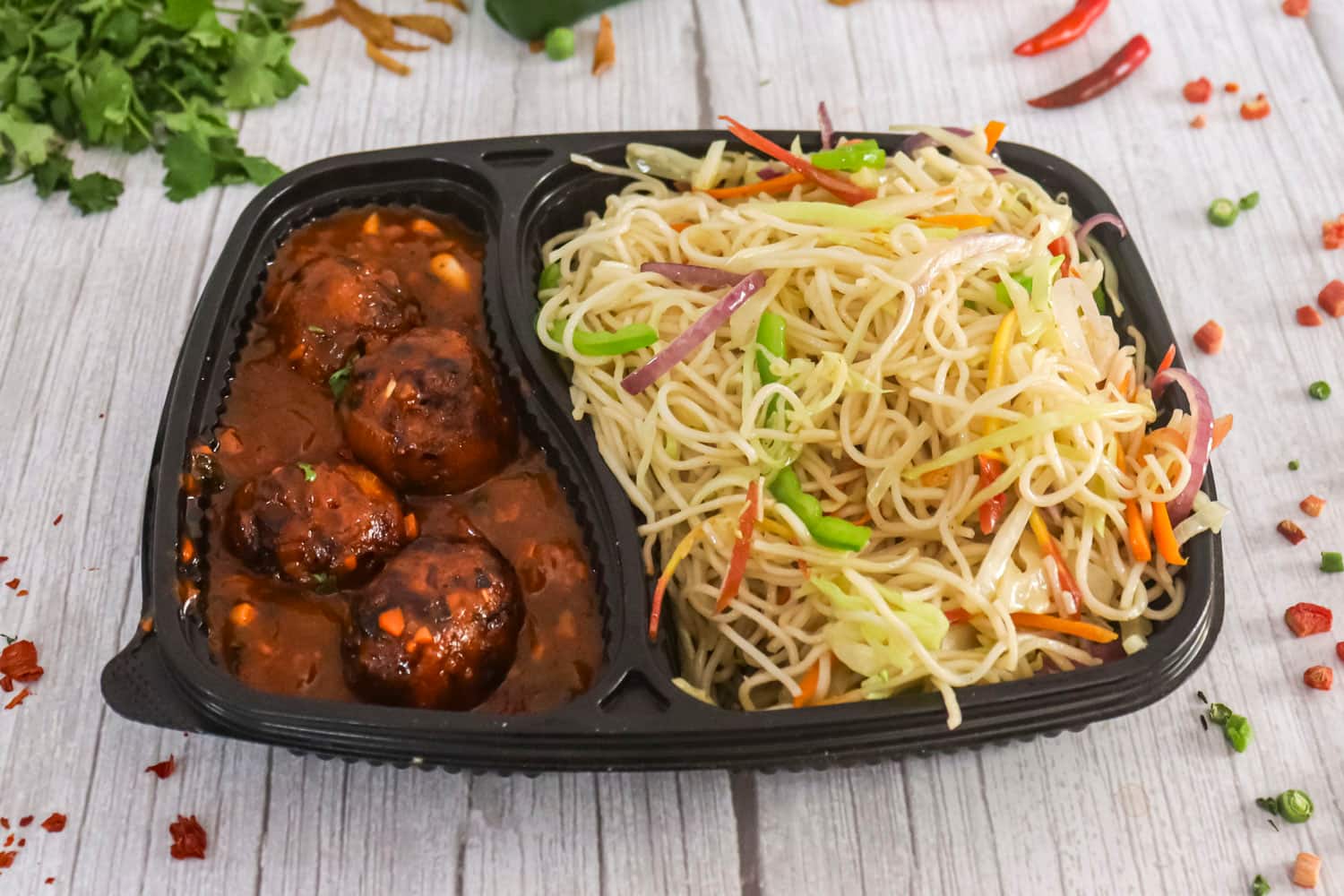 Combo Veg Noodles Manchurian