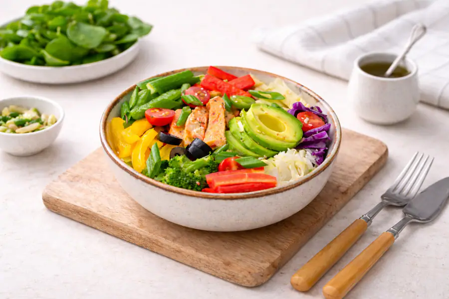 Avocado Teriyaki Chicken Salad
