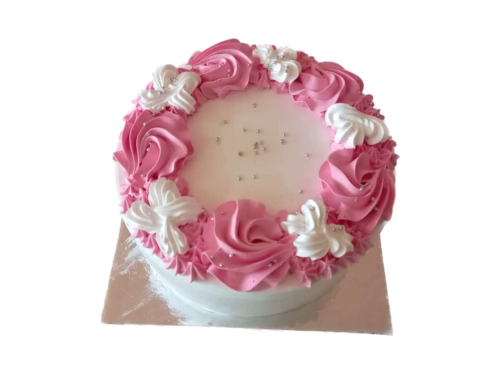 Vanilla Cake With Flowers Topping [VC001]